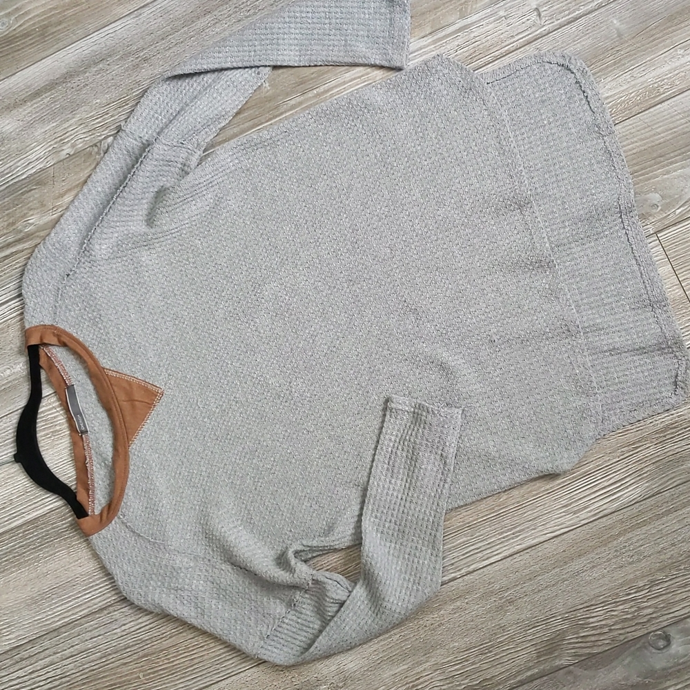 5/$25 Cherish Waffle Knit Long Sleeve Top